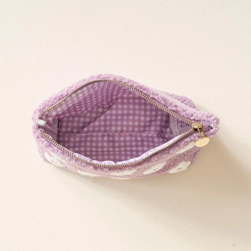 Teddy Pouch - Purple Flower