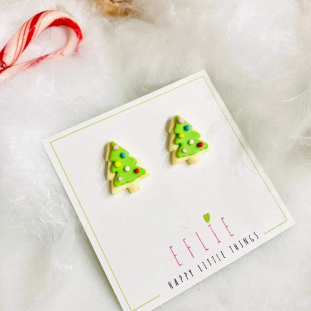 Sugar Cookie Tree Studs