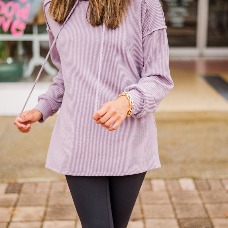 Brooklyn Ribbed Hoodie