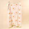 Floral Pink Scalloped Luxe Blanket