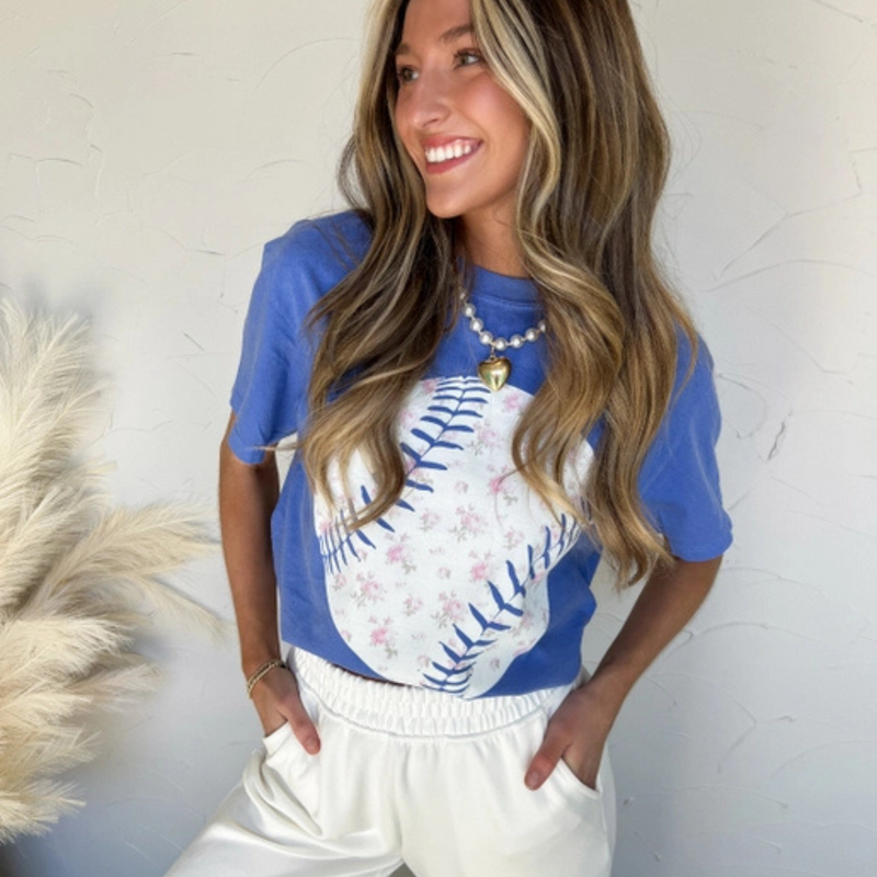 Floral Baseball Tee