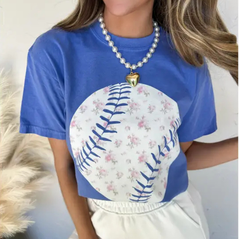 Floral Baseball Tee