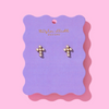 Faith Pearl Cross Studs
