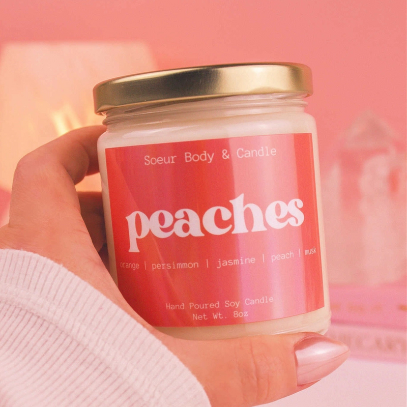 Peaches Soy Candle