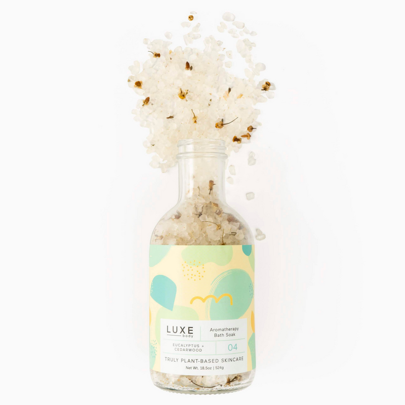 Eucalyptus + Cedarwood Luxe Aromatherapy Bath Salt Soak