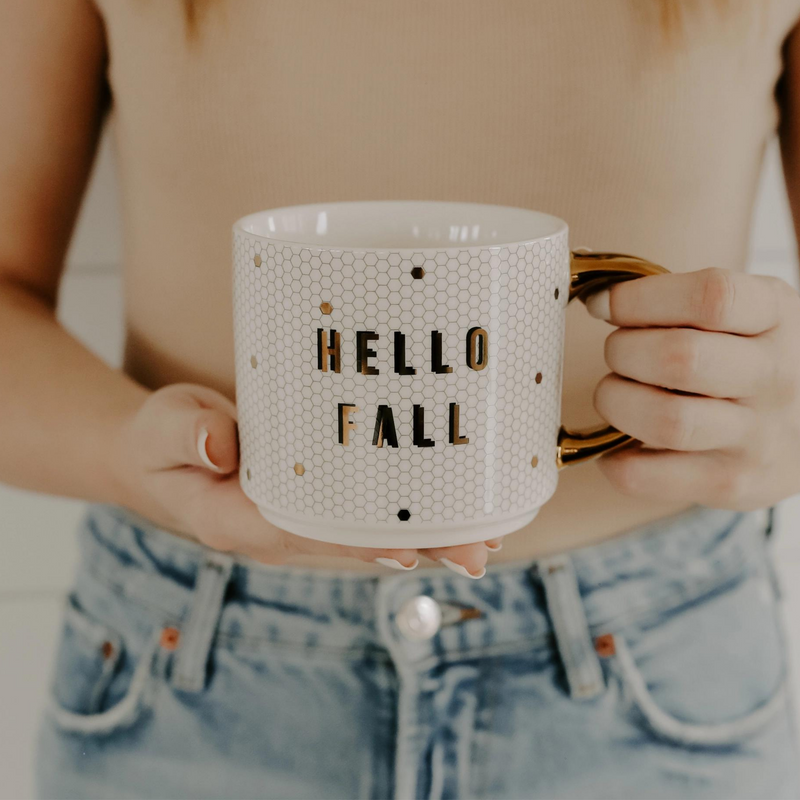 Hello Fall - Honeycomb Tile Mug