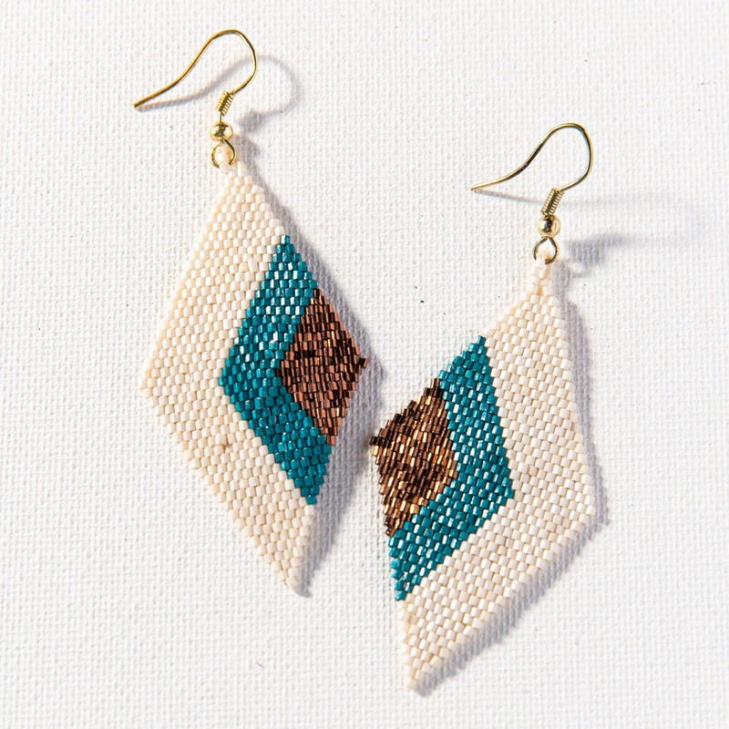 Ava Glass Beaded Dangles